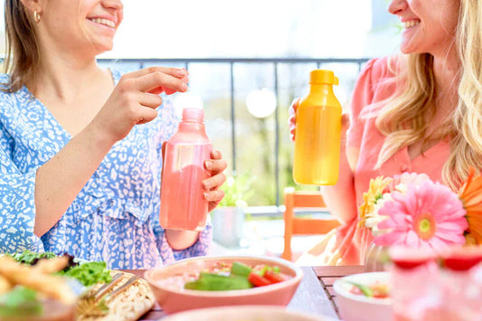 زجاجة مياه إيكو محكمة الغلق بغطاء لف هيكل مربع 500مل من تابروير - homzline